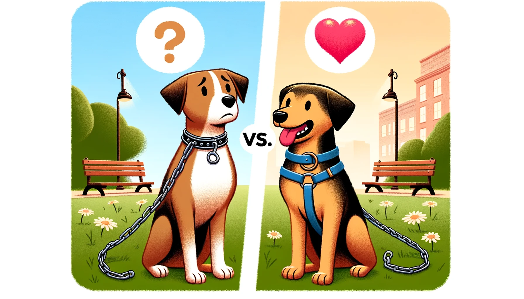 Read more about the article Choke Chains vs. Harnesses for Your Dog: Which Is Better?