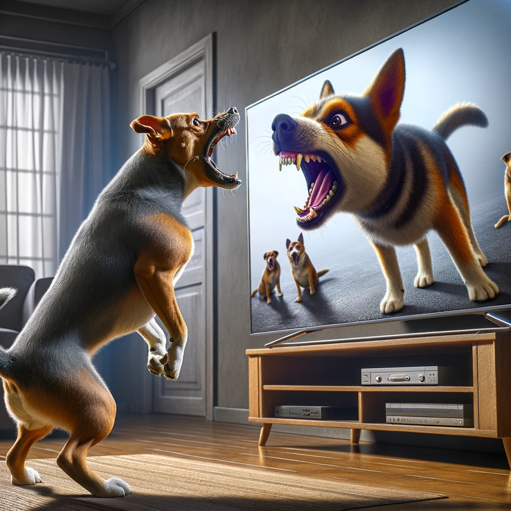 Read more about the article Why Does My Dog Always Bark at Other Dogs on the TV?